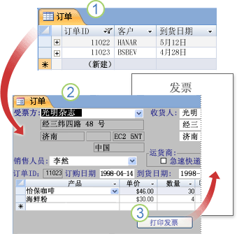 窗體可以幫助您查看和輸入數據